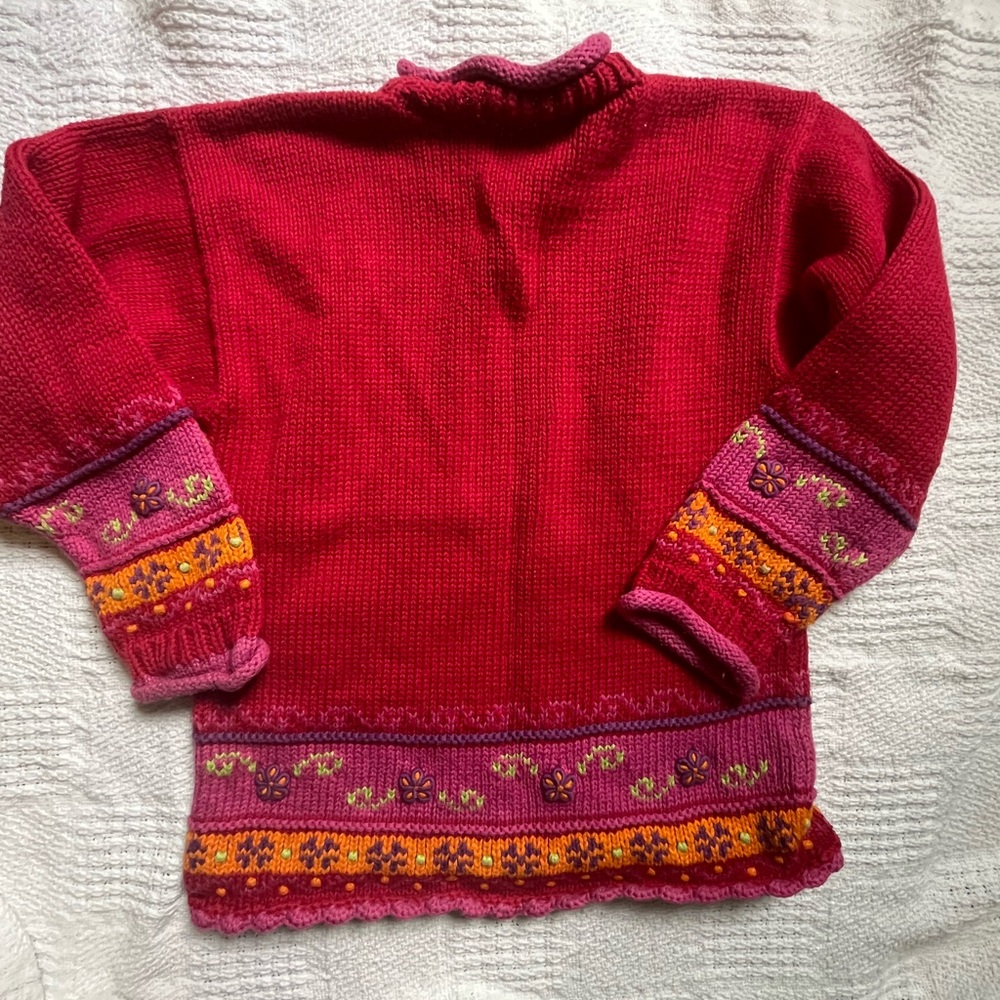 Hanna Andersson girls all cotton sweater like new condition (vintage)